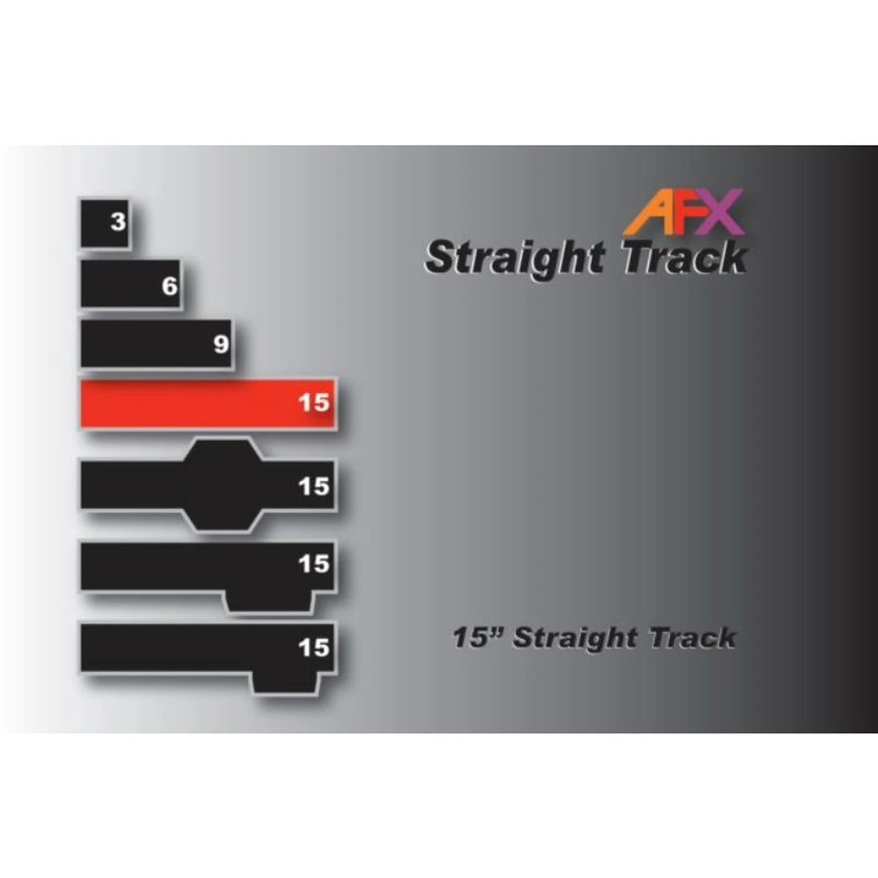 AFX Racing 70600 - Straight, 15" 2 Pieces - HO Scale 3 AFX Racing 70600 - Straight, 15" 2 Pieces - HO Scale