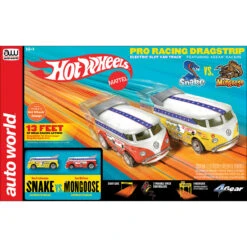 Auto World SRS340 - 13' Hot Wheels "Snake" Vs "Mongoose" Manual Slot Set