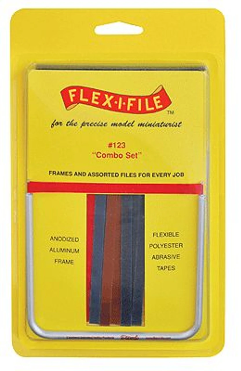 Flex-i-File 123 - Combo Set - Frame W/8 Each Fine, Medium & Coarse Tapes, 1 Bonus Tape 3 Flex-i-File 123 - Combo Set - Frame W/8 Each Fine, Medium & Coarse Tapes, 1 Bonus Tape