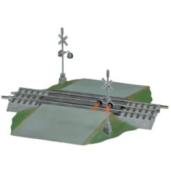 Lionel 6-12052 - Fastrack Grade Crossing With Flashers - O Scale