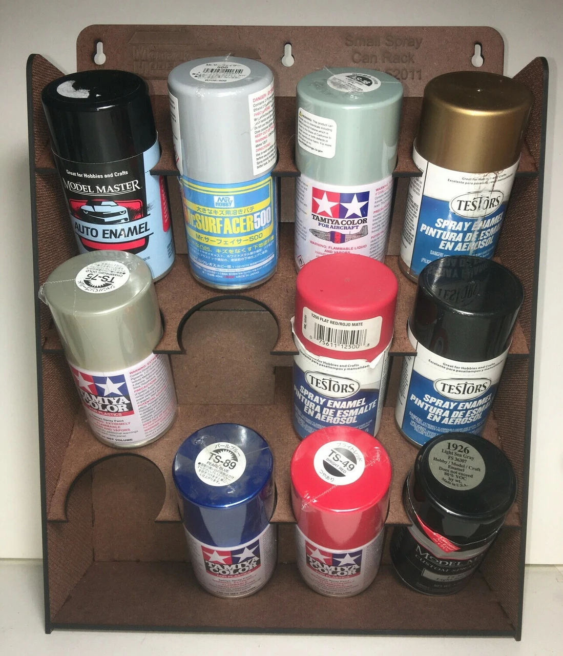 Motrak Models 52011 - Spray Can Paint Rack - 3oz Cans - 12 Cans - Multi Scale Kit 3 Motrak Models 52011 - Spray Can Paint Rack - 3oz Cans - 12 Cans - Multi Scale Kit