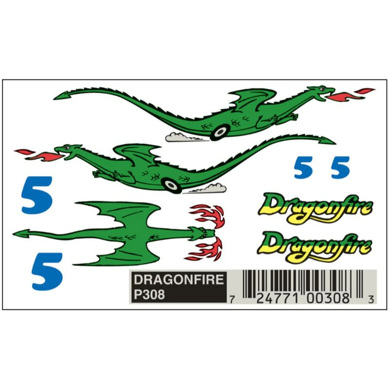 Pinecar 308 - Dragonfire Dry Transfer - Kit 2 Pinecar 308 - Dragonfire Dry Transfer - Kit
