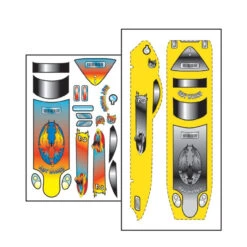 Pinecar 476 - Hot Wings Template W/Decals - Kit