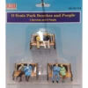 Rock Island Hobby 061106 - Park Benches And People - Painted (3 Benches, 6 People) - O Scale -Lionel Store rih061106 82443.1668033183
