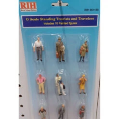 Rock Island Hobby 061109 - Standing Tourists And Travelers - Painted (10) - O Scale